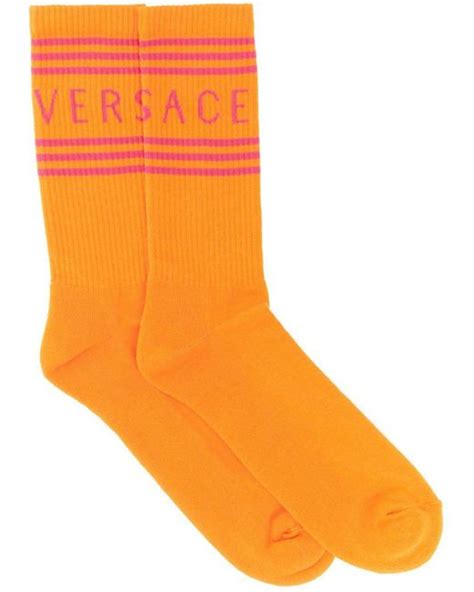 versace socks orange|versace socks sale.